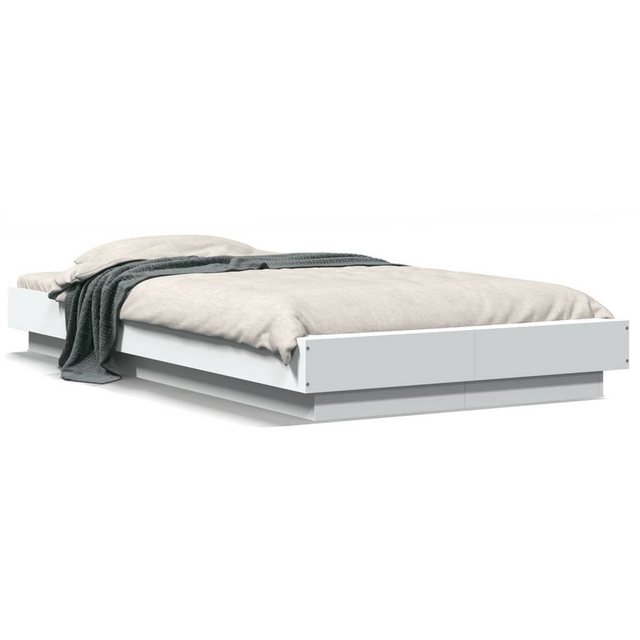 vidaXL Bett Bettgestell mit LED Weiß 75x190 cm Holzwerkstoff günstig online kaufen