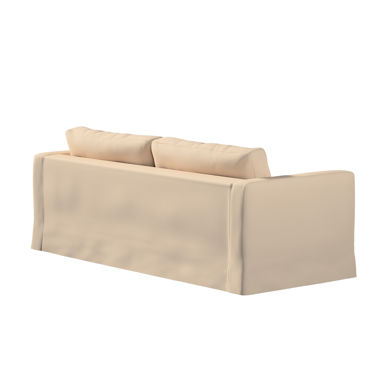 Bezug für Karlstad 3-Sitzer Sofa nicht ausklappbar, lang, creme-beige, Bezu günstig online kaufen