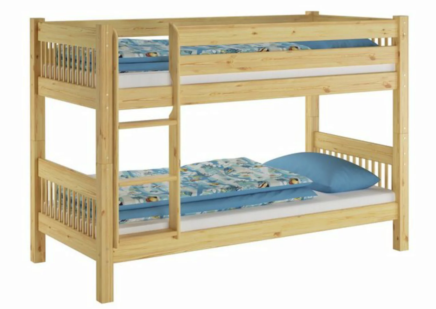 ERST-HOLZ Etagenbett Etagenbett 90x200 Kiefer massiv für Kinder günstig online kaufen