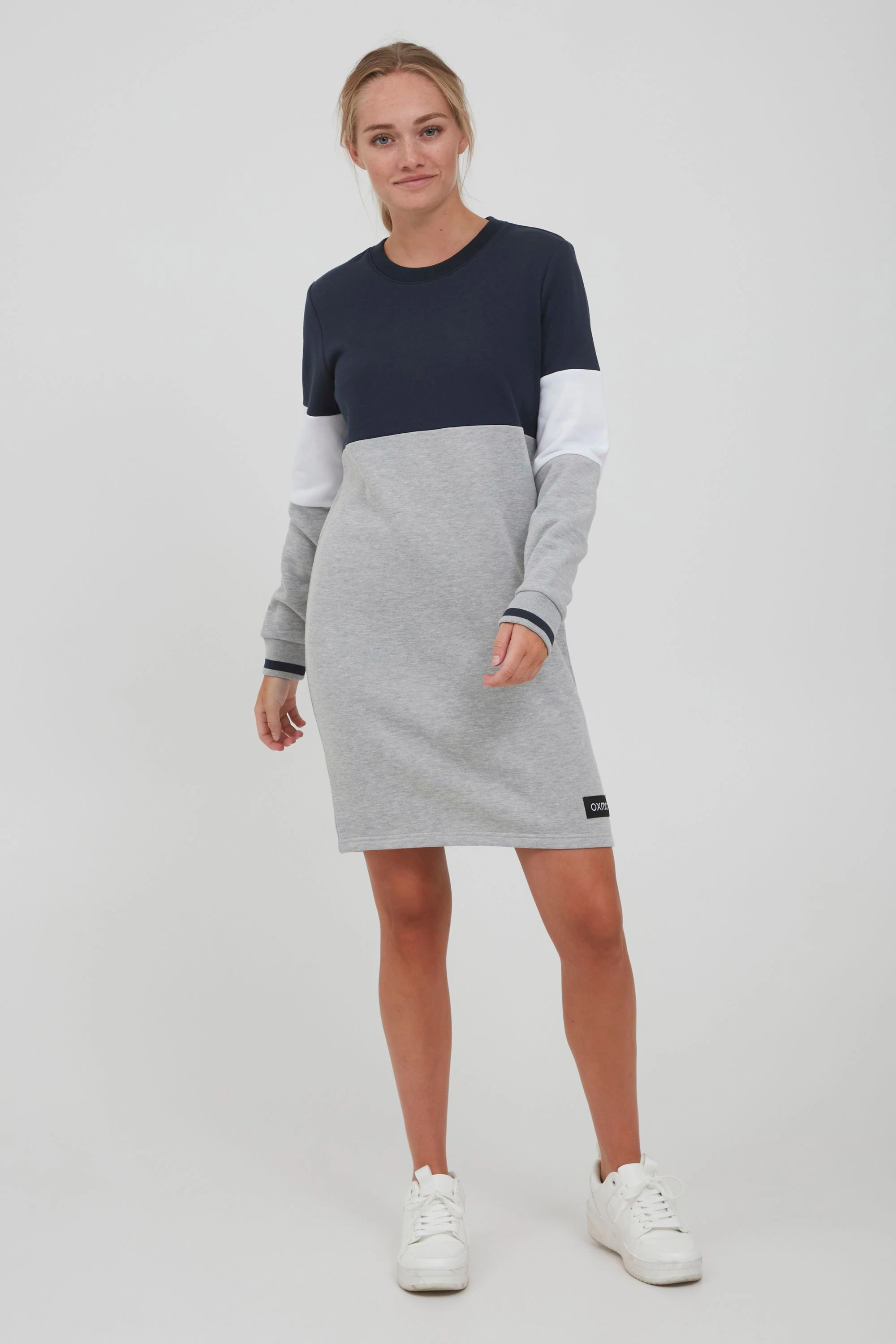 OXMO Sweatkleid OXSweat Sweatkleid in Colourblock-Optik günstig online kaufen