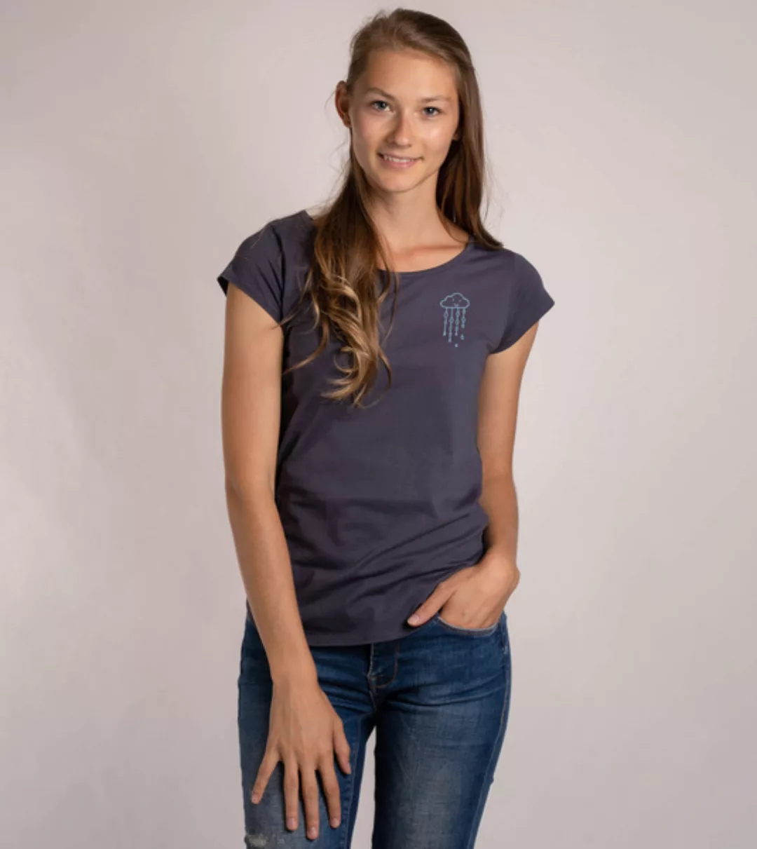 Shirt Asheville Wolke Aus Biobaumwolle günstig online kaufen