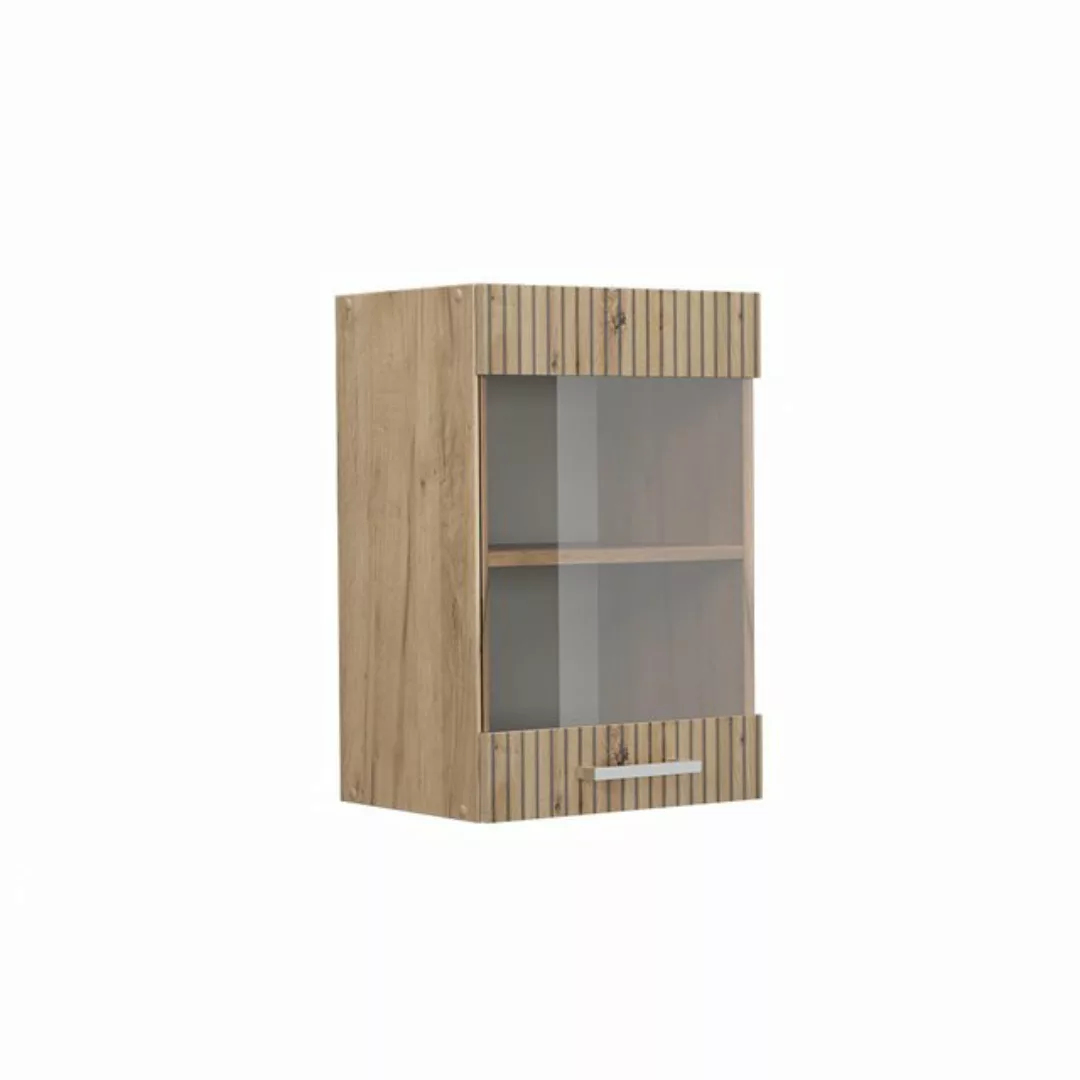 Vicco Glashängeschrank R-Line, Artisan-Eiche/Goldkraft Eiche, 40 cm günstig online kaufen