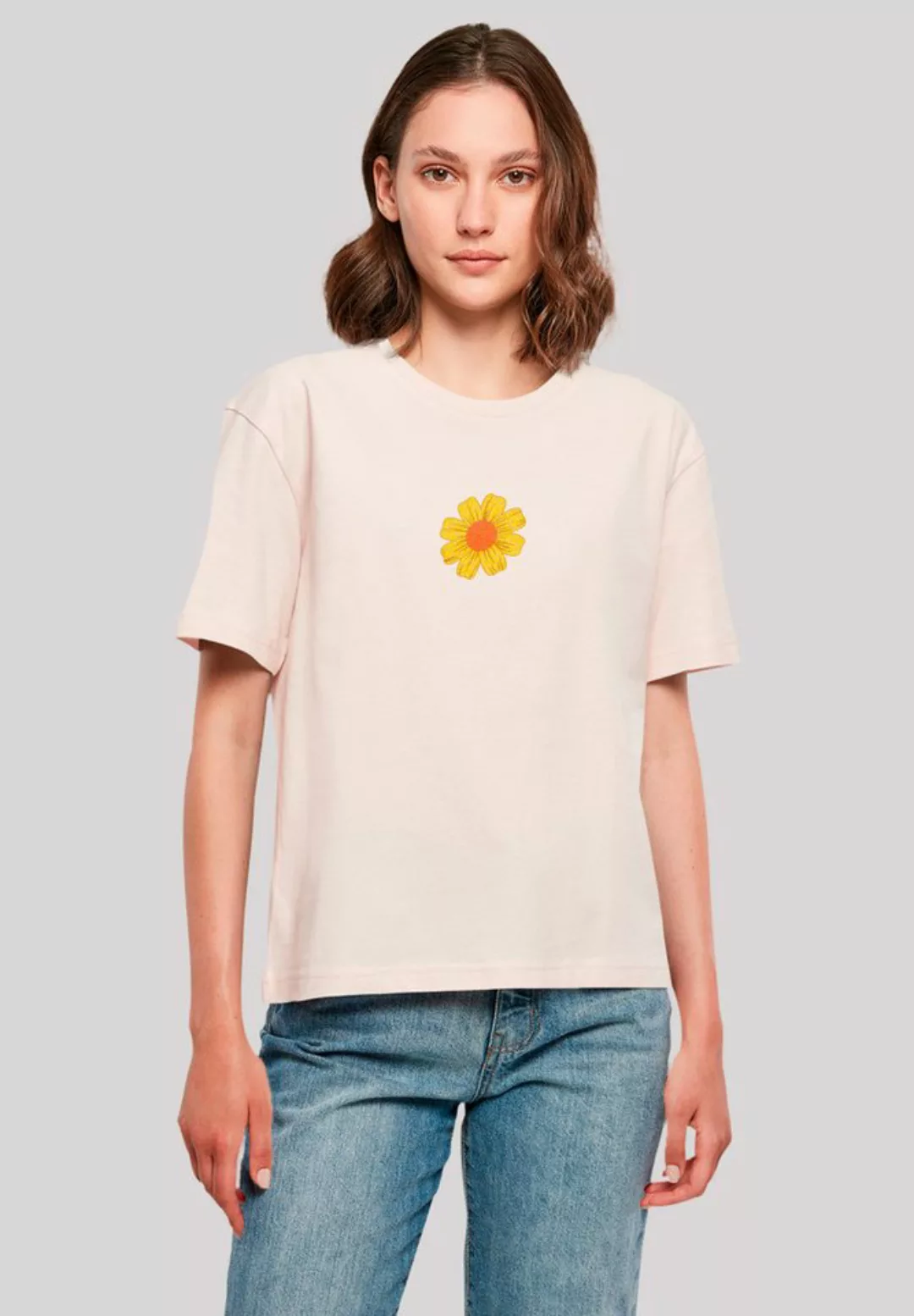 emoji couture T-Shirt Golden diamonds flower orange center Premium Qualität günstig online kaufen