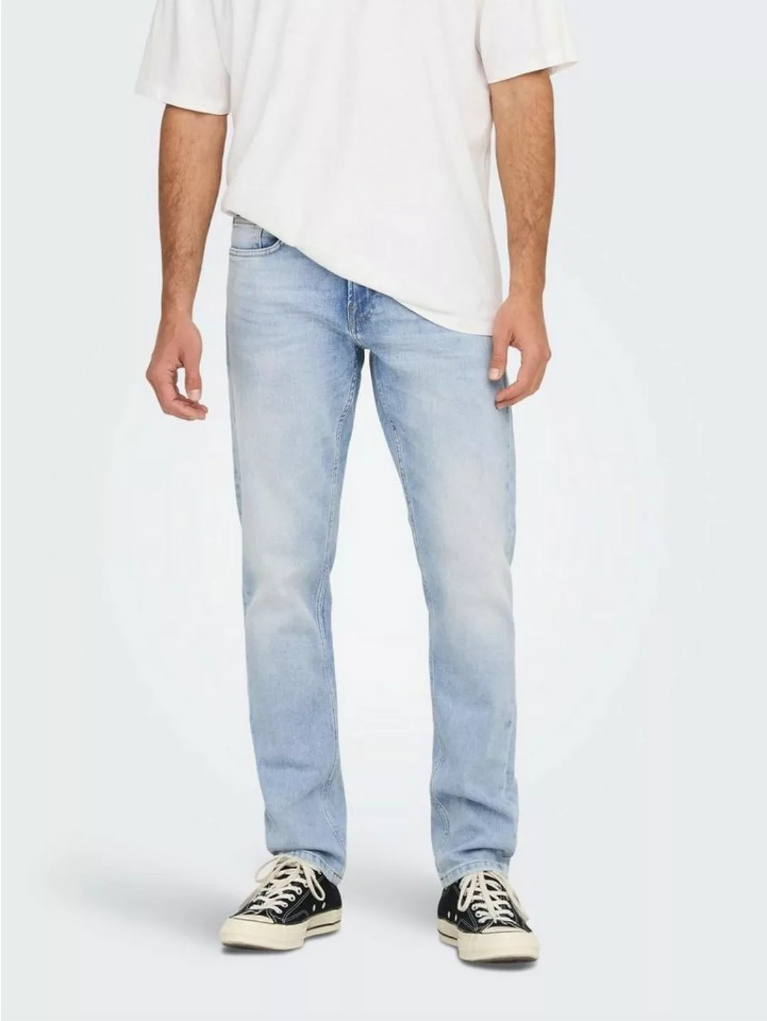 Only & Sons Herren Jeans ONSWEFT 4873 - Regular Fit - Blau - Light Blue Den günstig online kaufen