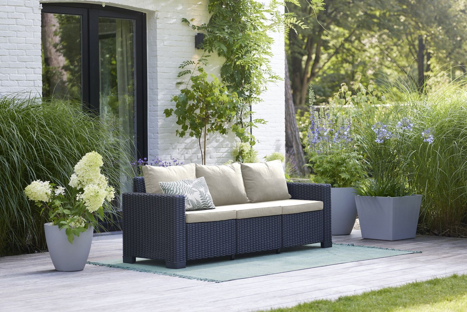 Allibert Loungesofa California Gartensofa anthrazit mit günstig online kaufen