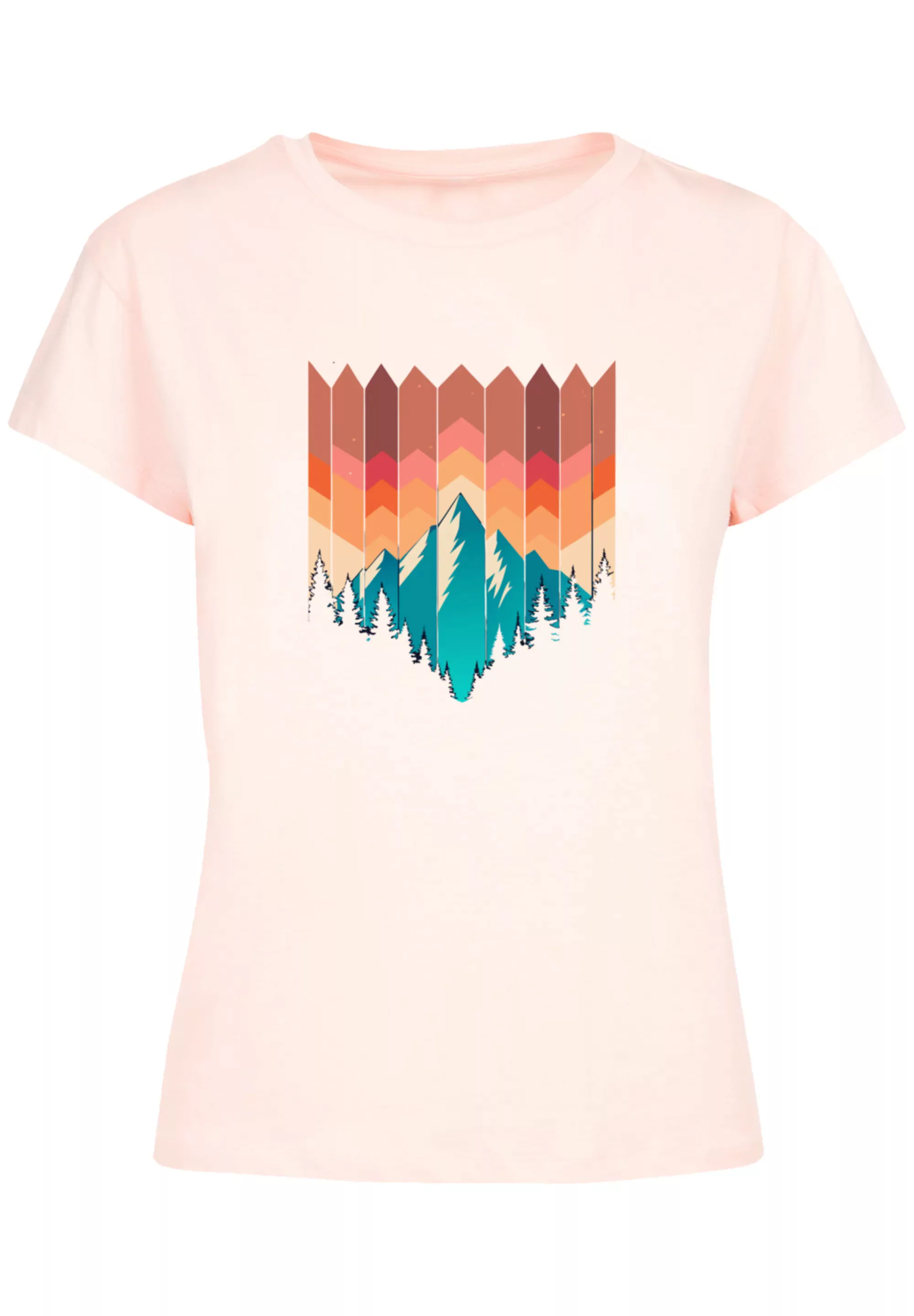 F4NT4STIC T-Shirt "Berg Sonnenuntergang Geometrisch", Premium Qualität günstig online kaufen