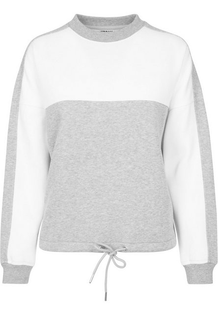 URBAN CLASSICS Sweatshirt Urban Classics Damen Ladies Oversize 2-Tone Strip günstig online kaufen