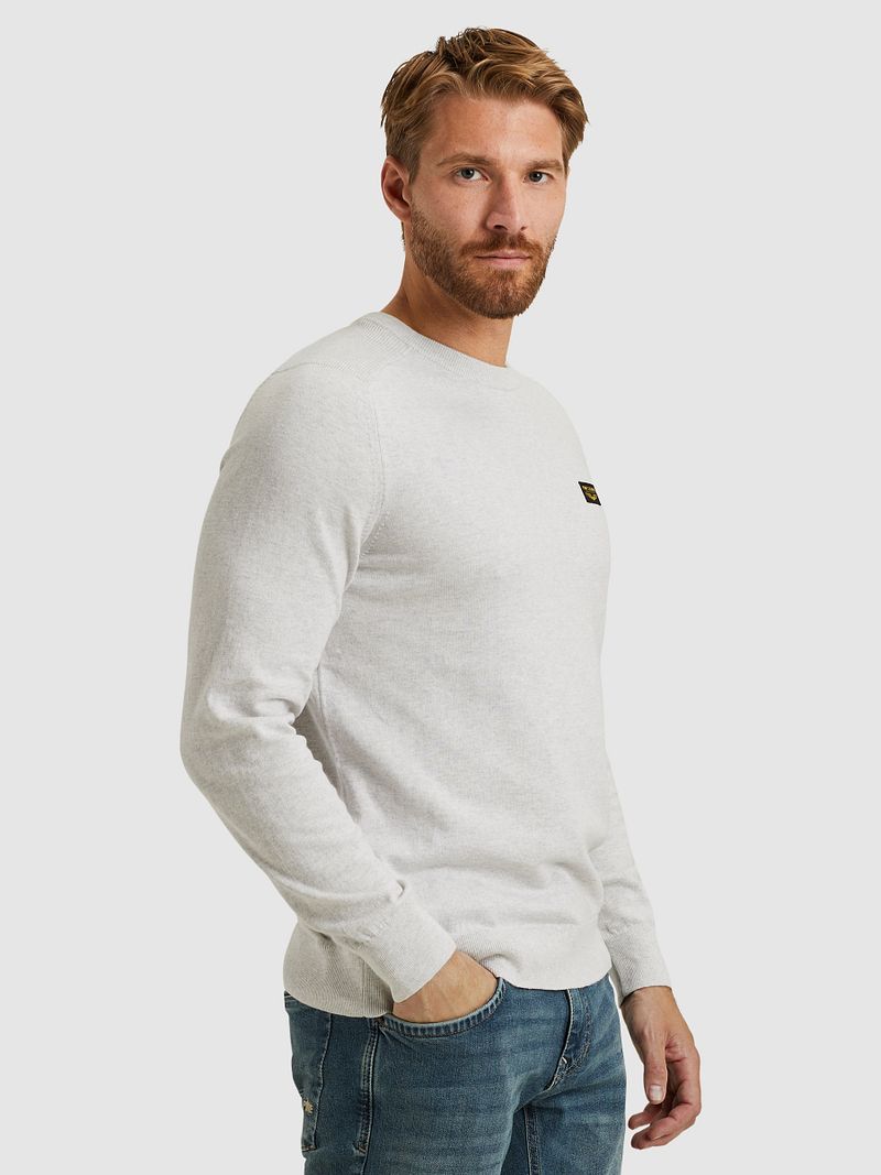 PME Legend American Classic Pullover Hellgrau Melange - Größe M günstig online kaufen