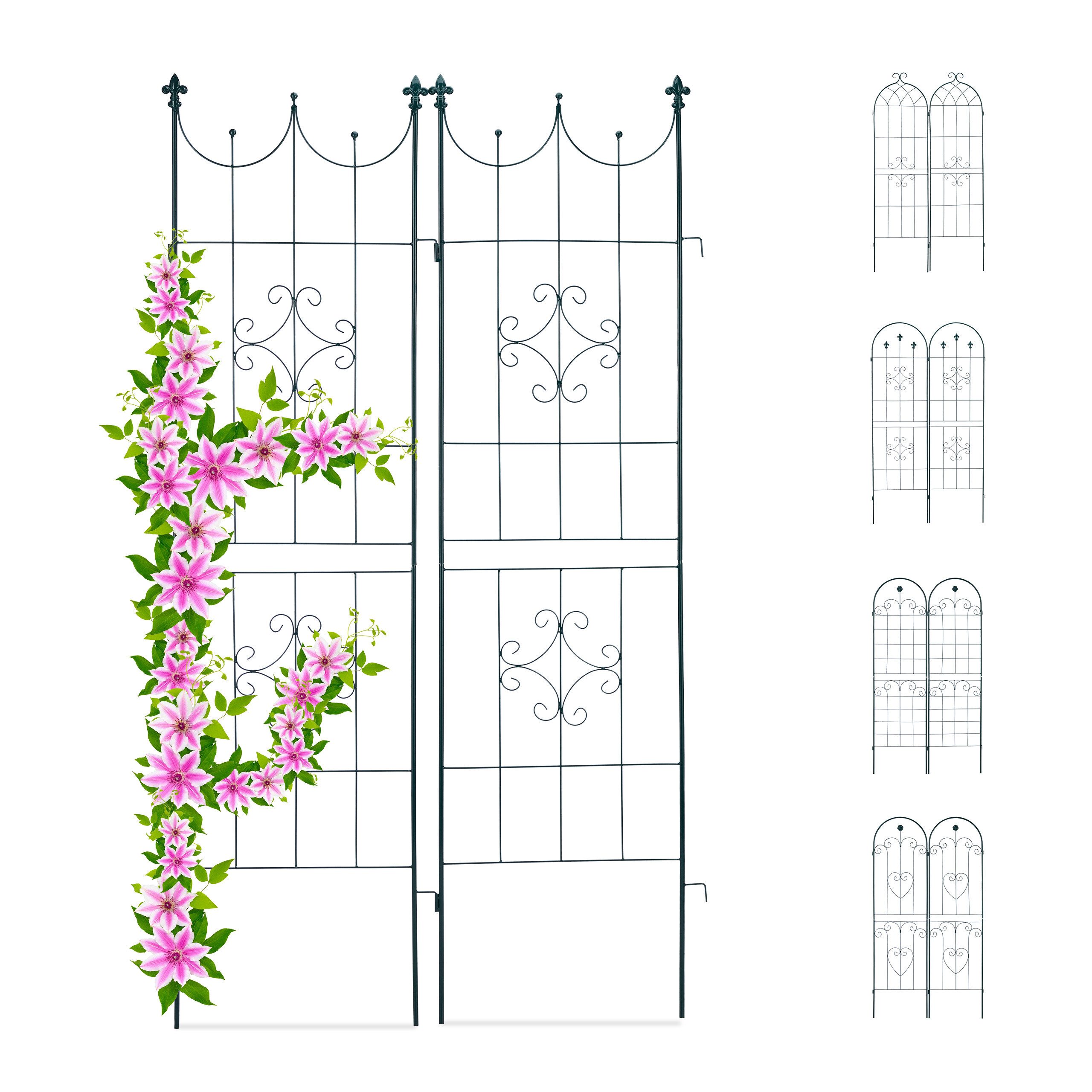 relaxdays Rosenbogen Rankgitter 2er Set, C günstig online kaufen