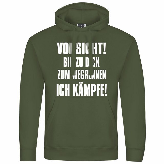 deinshirt Kapuzenpullover Herren Kapuzenpullover Vorsicht bin zu dick zum w günstig online kaufen