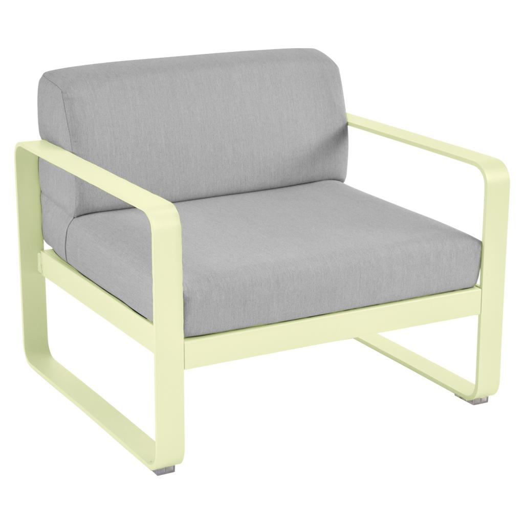 Bellevie Lounge-Sessel Outdoor A6 Zitronensorbet 79 Flanellgrau günstig online kaufen