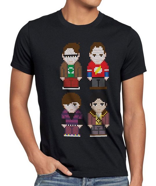 style3 T-Shirt Big Friends Bang Sheldon Serie Theory Cooper Penny Pixel 8-B günstig online kaufen