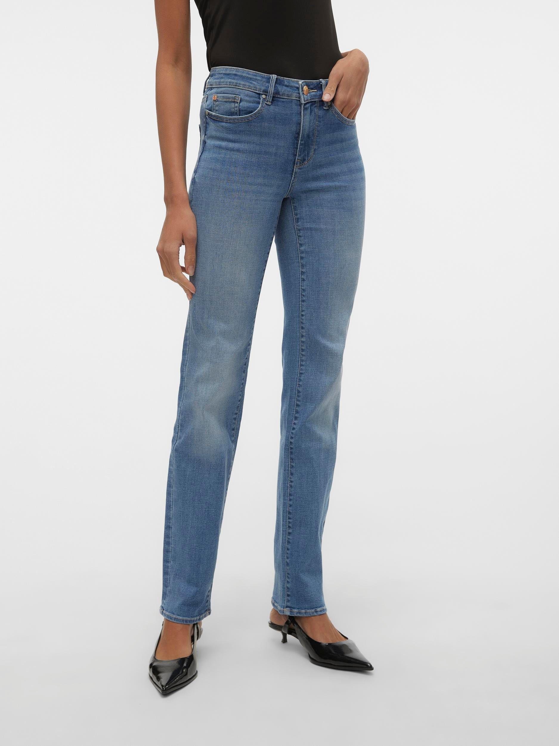 Vero Moda Straight-Jeans VMFLASH MR STRAIGHT günstig online kaufen