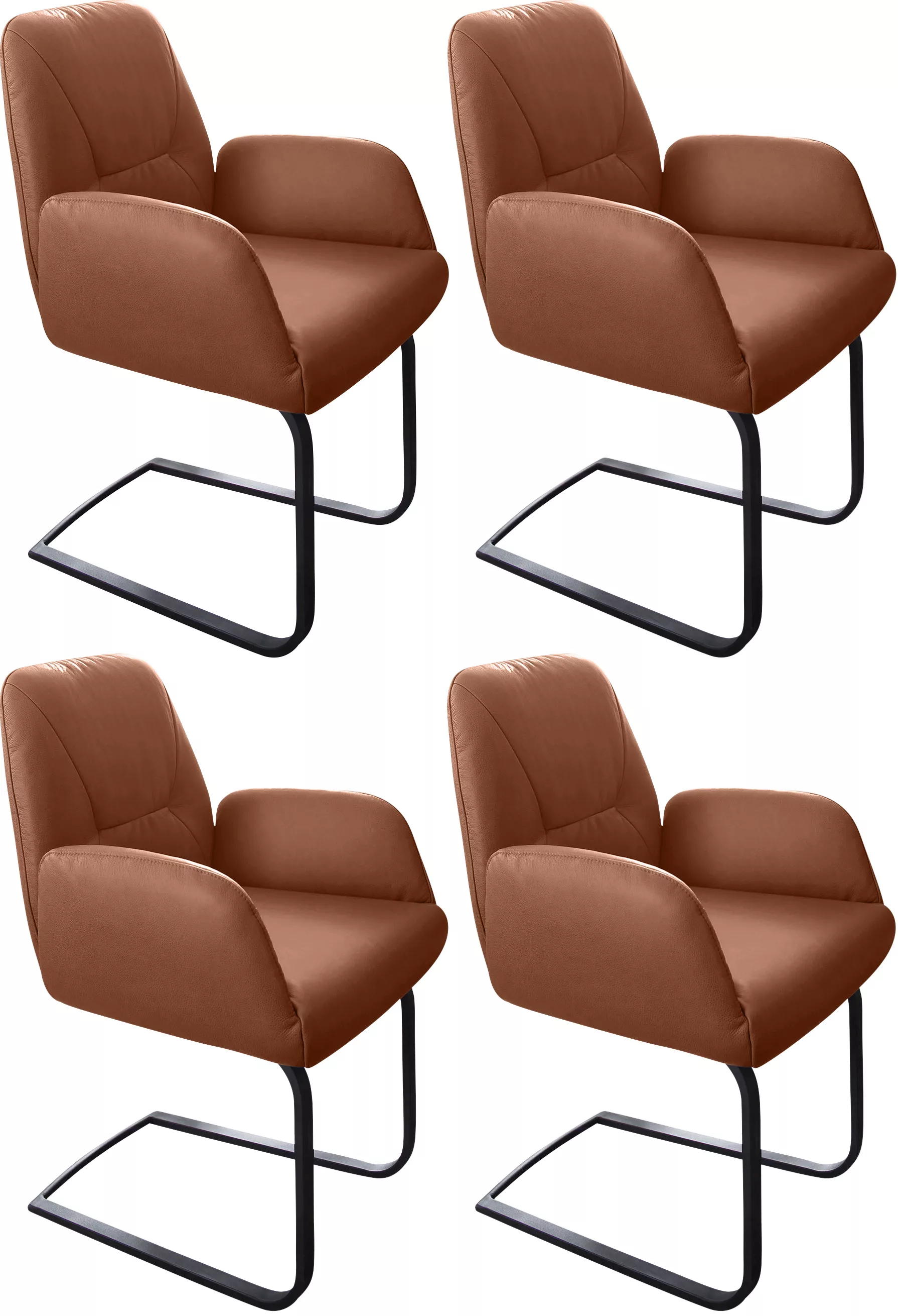 W.SCHILLIG Freischwinger »ole«, (Set), 4 St., Longlife Xtra-Leder Z69, 2er- günstig online kaufen