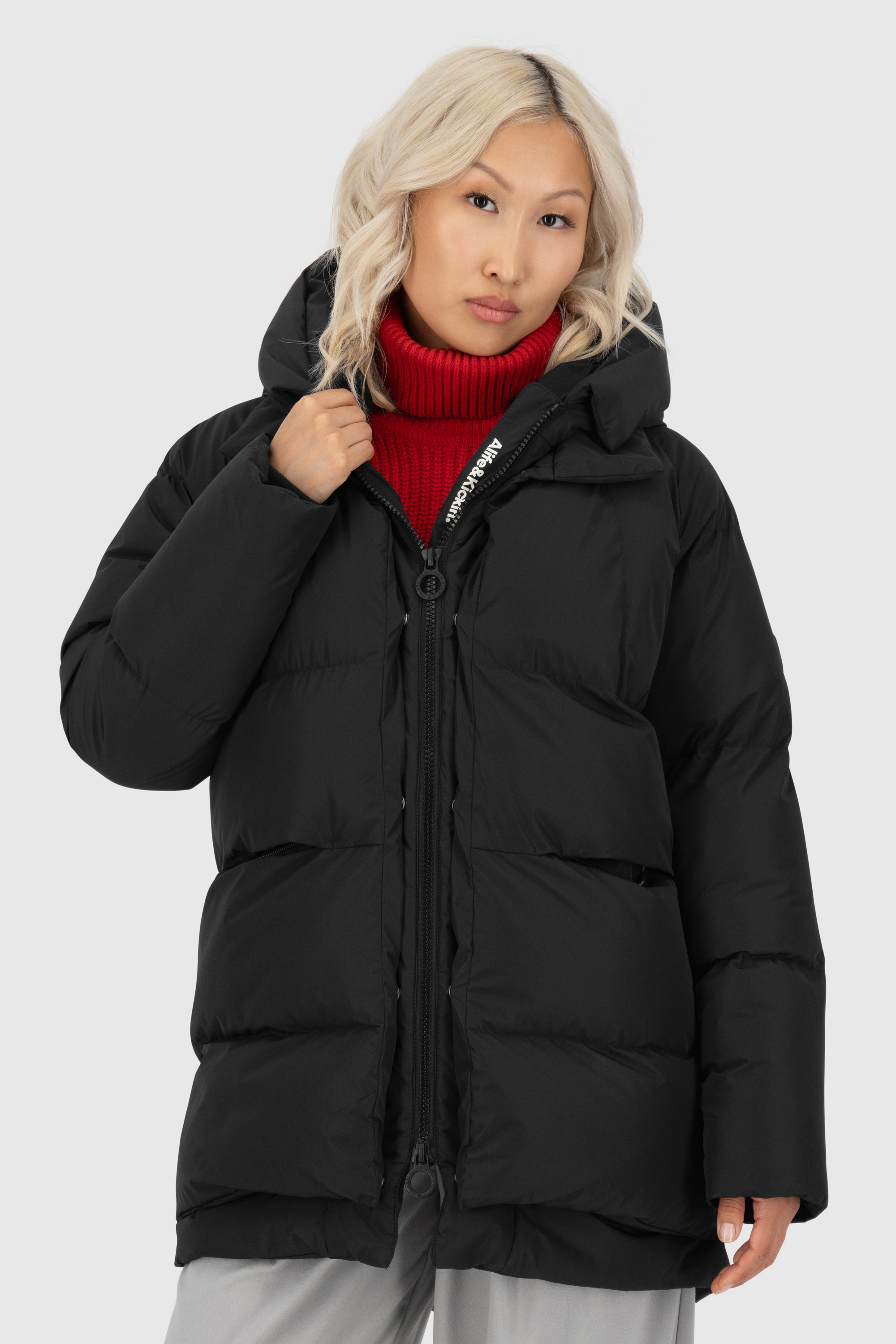 Alife & Kickin Winterjacke "Damen LykkeAK A", mit Kapuze, Moderne gefüttert günstig online kaufen