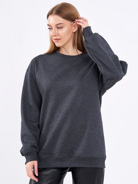 COMEOR Sweatshirt Damen Oversize Pullover Langarm Baumwolle günstig online kaufen