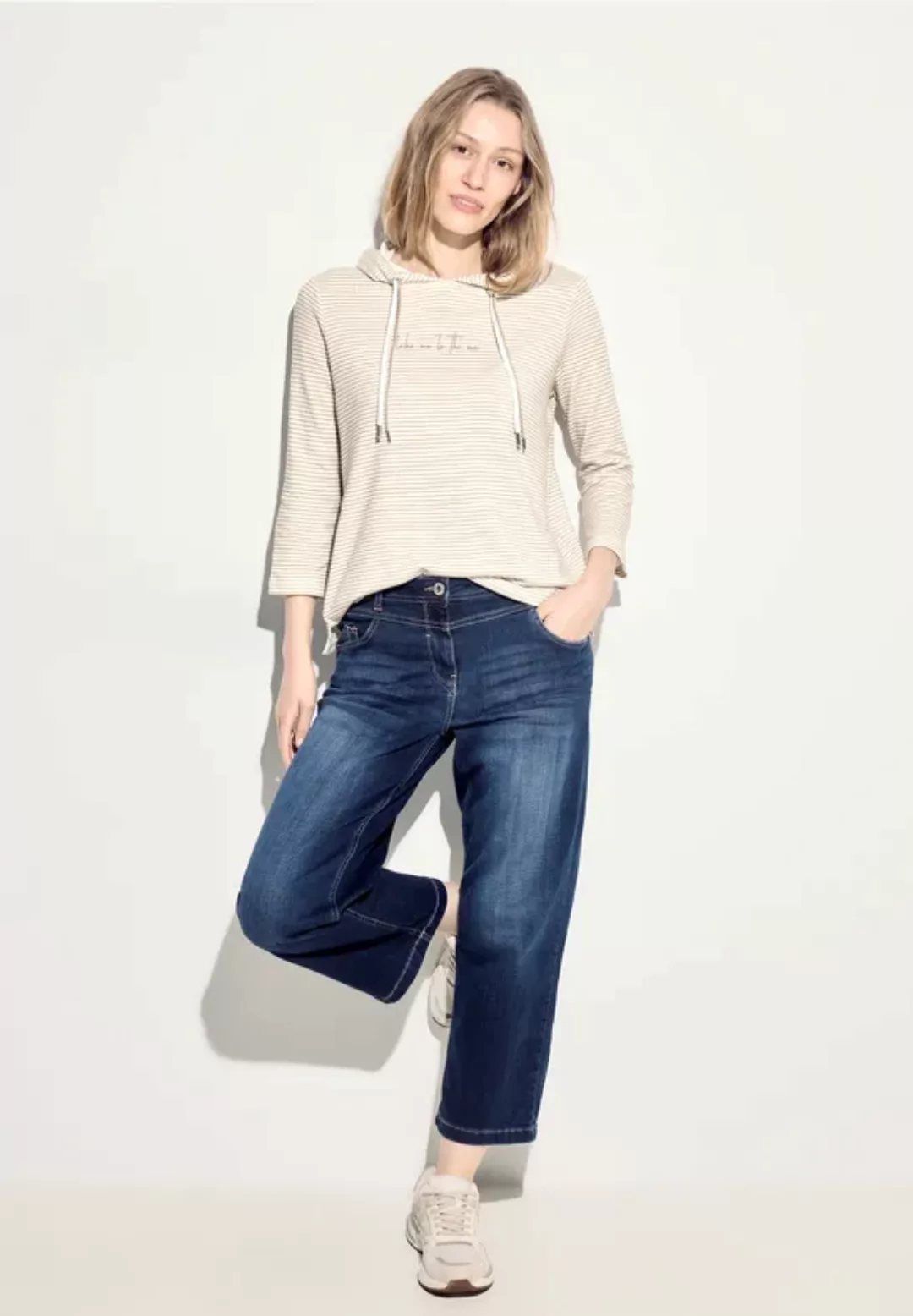 Cecil Sweatshirt Stripe Shirt With Small FP günstig online kaufen