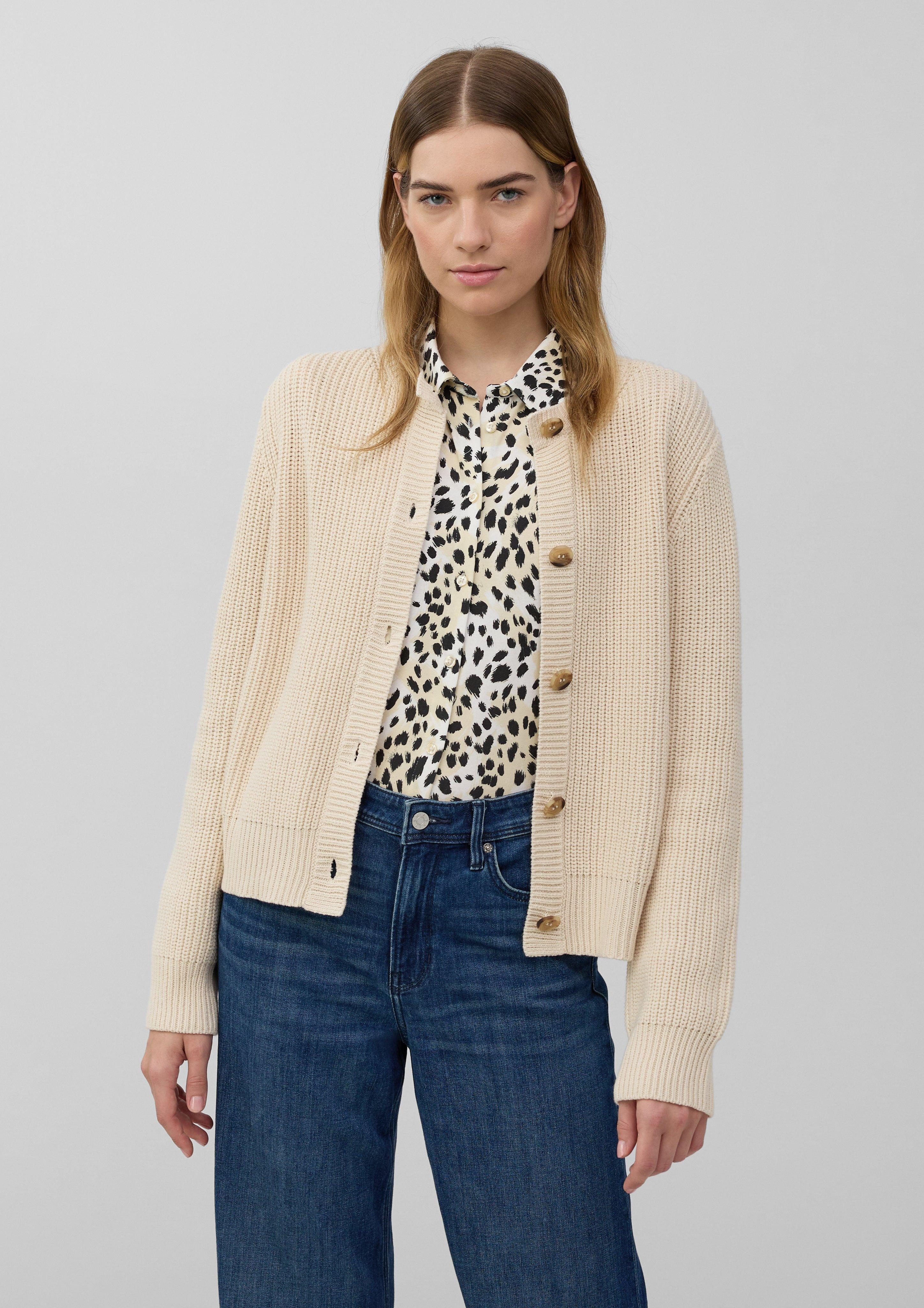 s.Oliver Strickjacke Cardigan aus Baumwollmix in günstig online kaufen