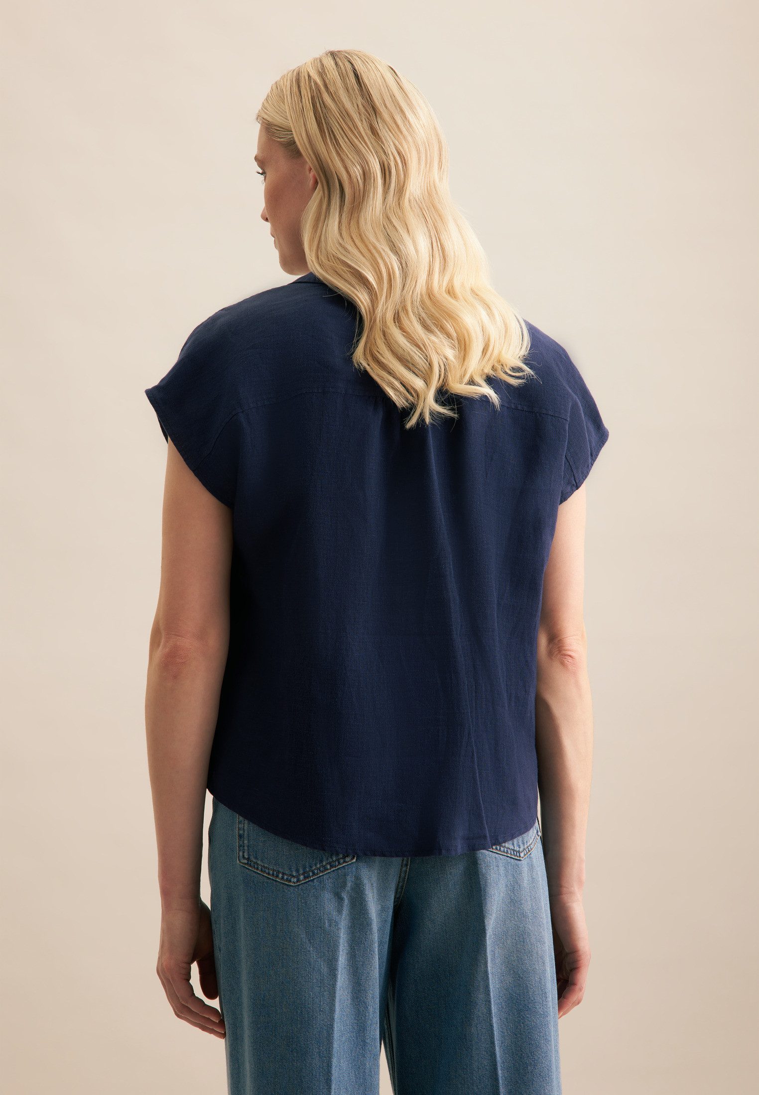 seidensticker Hemdbluse "Schwarze Rose", Ohne Arm Kragen Uni günstig online kaufen