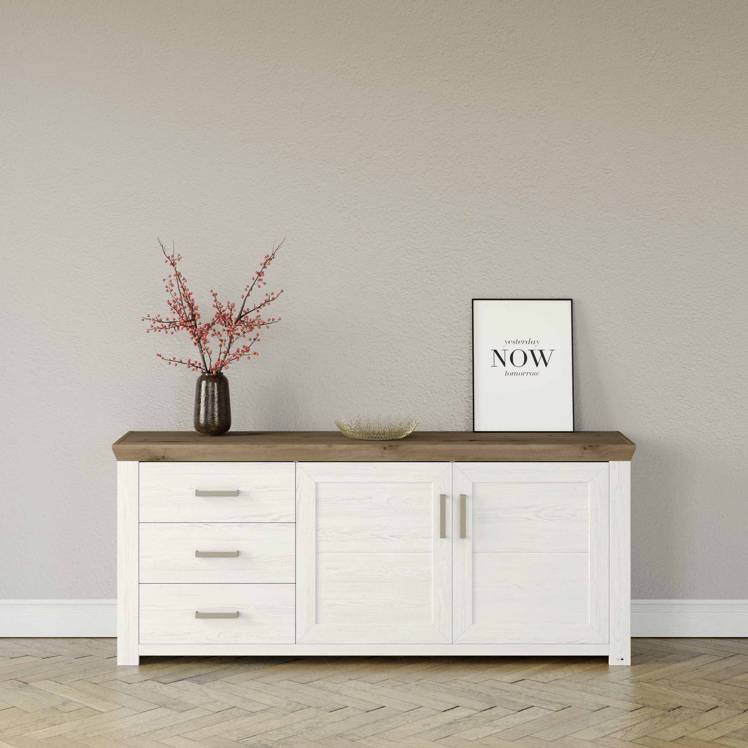 set one by Musterring Sideboard "York", Typ 51, mit viel Stauraum, Bügelgri günstig online kaufen