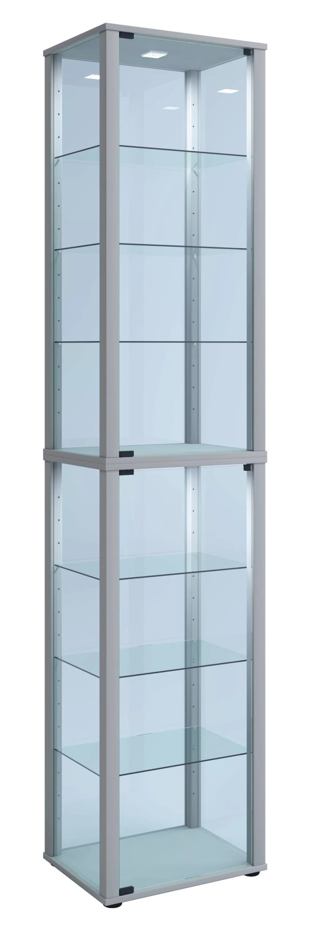 VCM Vitrine "VCM Glasvitrine stehend  Vitrine Glas mit ESG-Sicherheitsglas günstig online kaufen