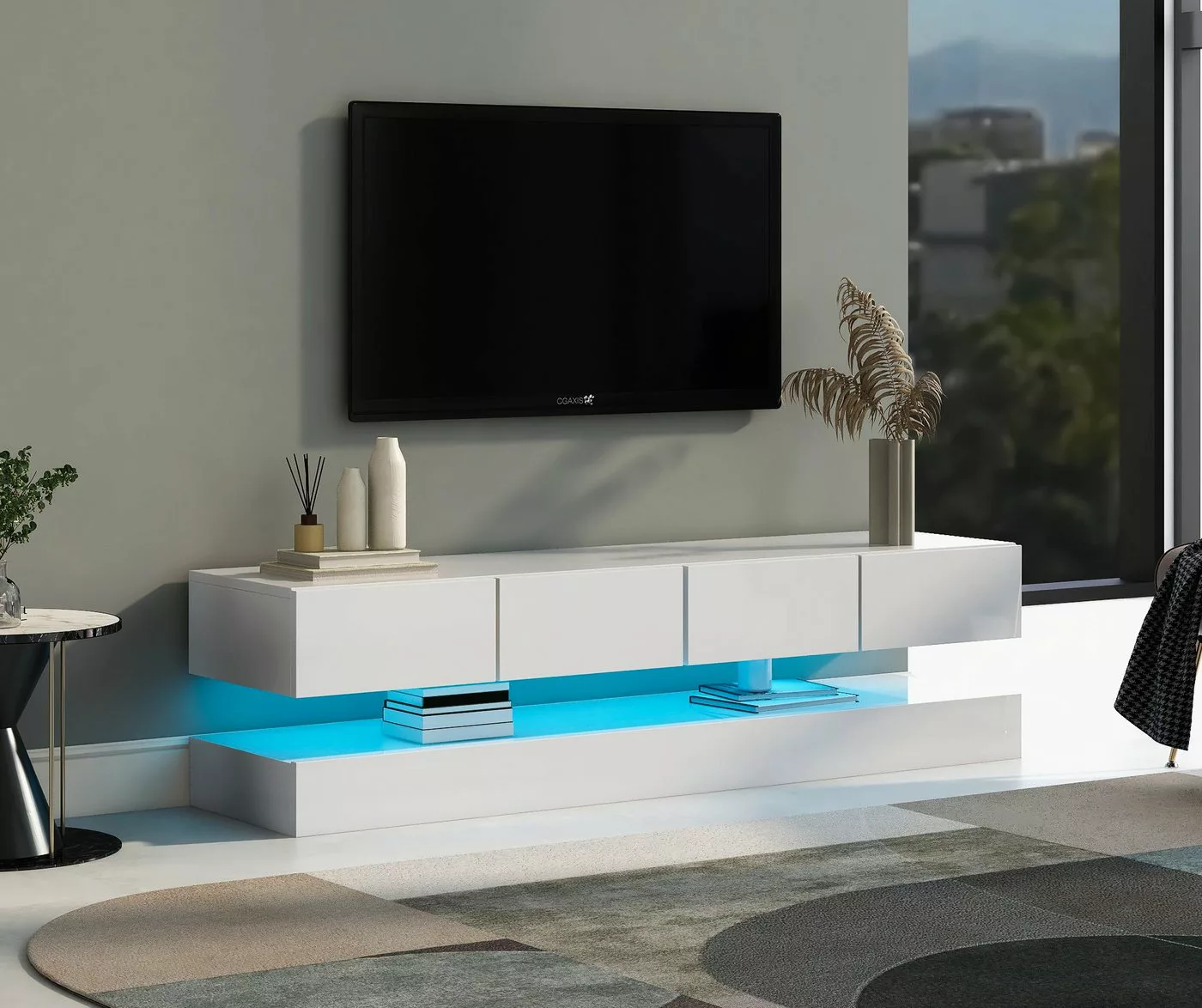BlingBin TV-Schrank Lowboard (mit 2 Schränken und 4 großen Schubladen) für günstig online kaufen