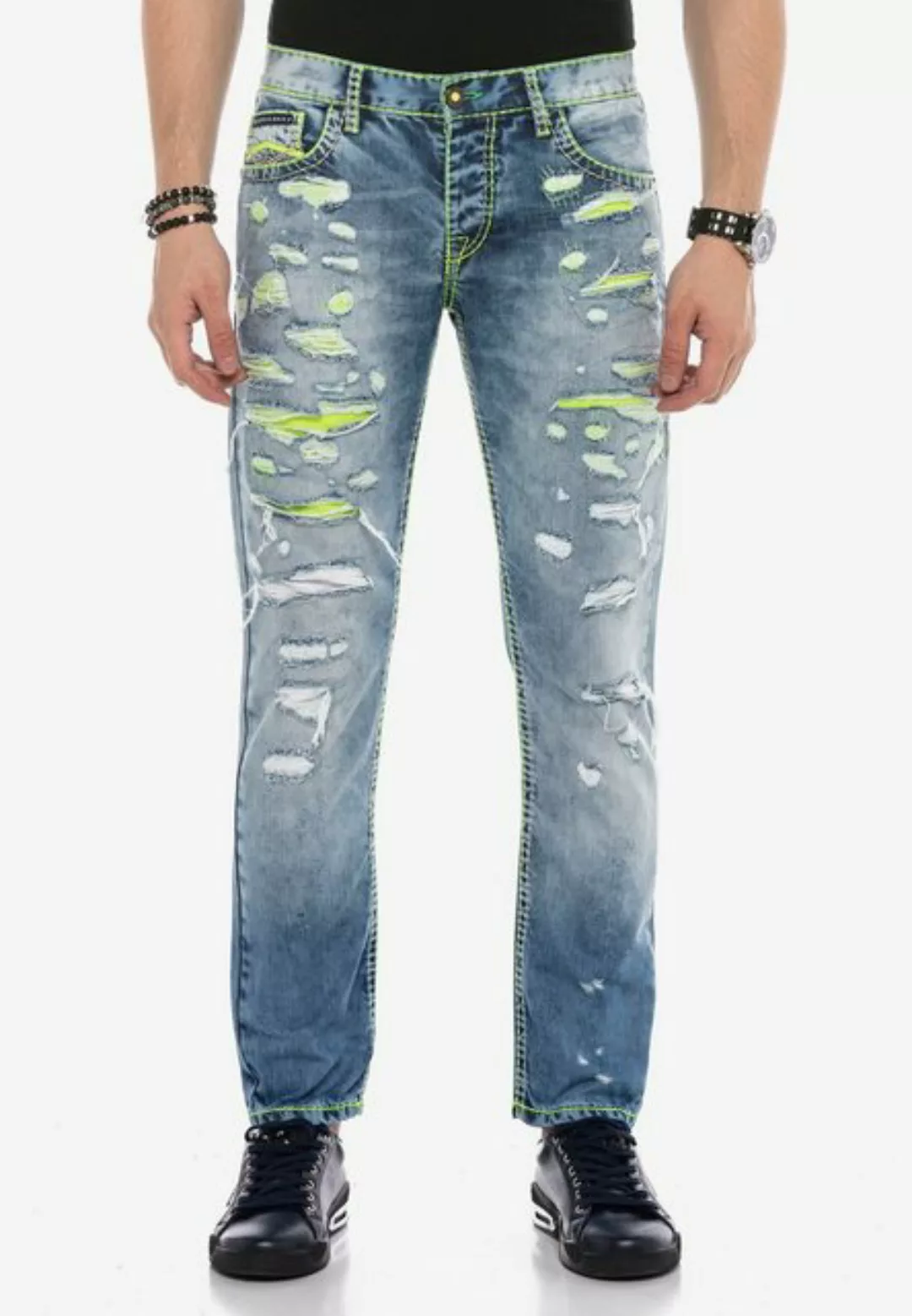Cipo & Baxx Bequeme Jeans im angesagten Destroyed-Look günstig online kaufen