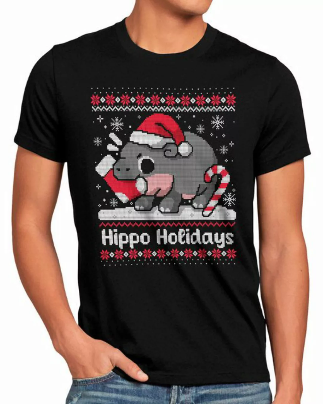 style3 T-Shirt Hippo Holidays Moo Deng Hippo Nilpferd hippopotamus thailand günstig online kaufen