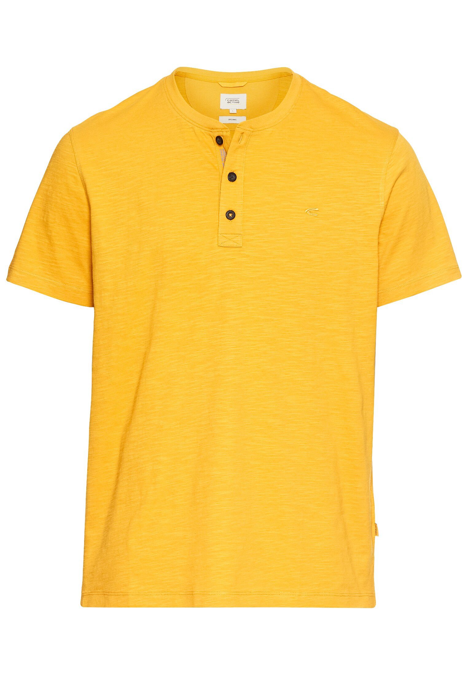 camel active T-Shirt Kurzarm Henley aus günstig online kaufen