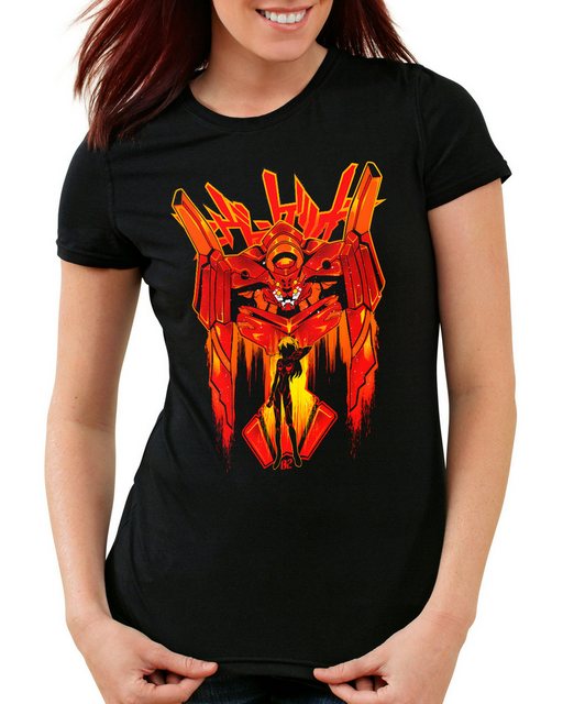 style3 T-Shirt EVA Unit 02 neon genesis evangelion anime manga japanisch bl günstig online kaufen