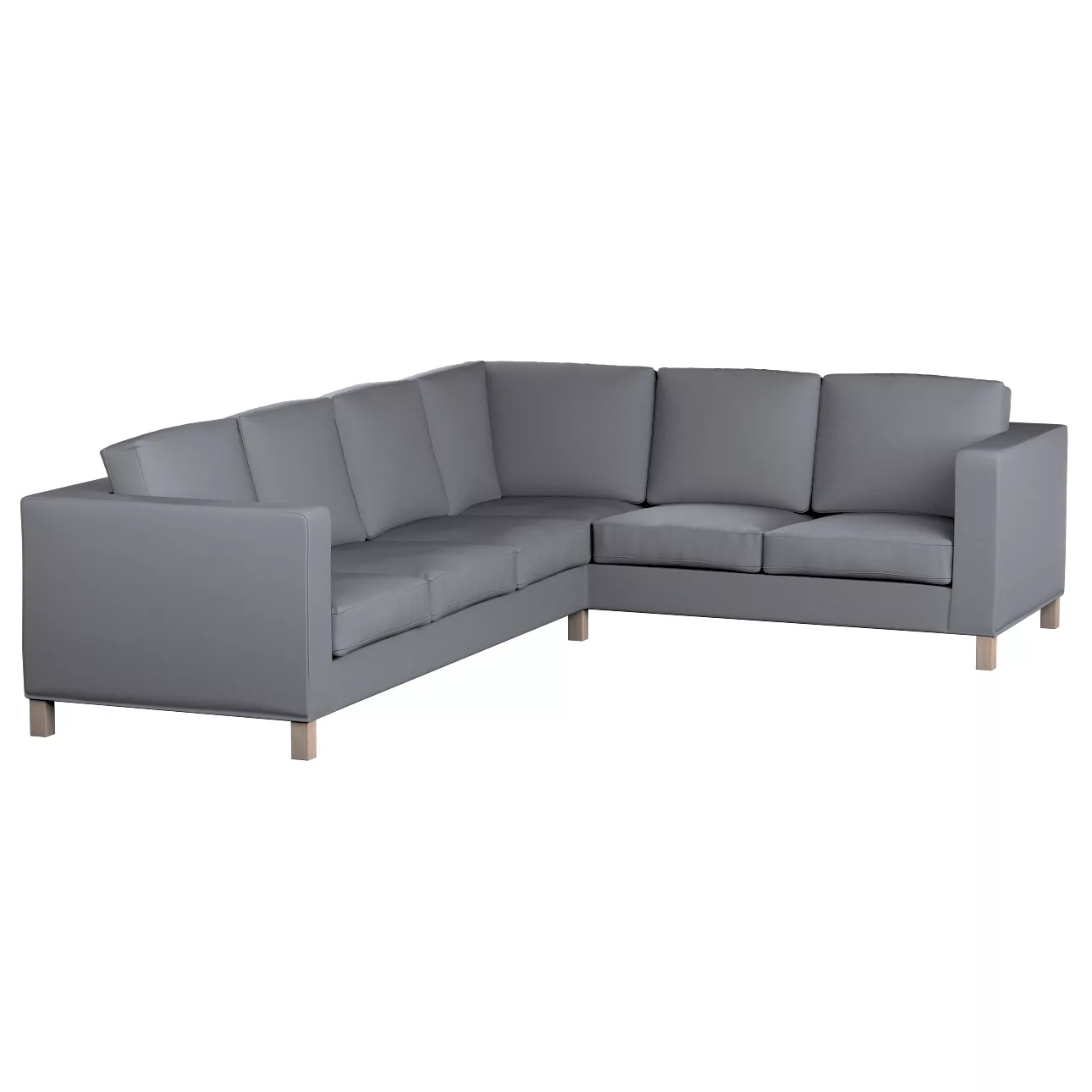 Bezug für Karlanda Sofa Ecke links, silbergrau, 36cm x 30cm x 50cm, Living günstig online kaufen