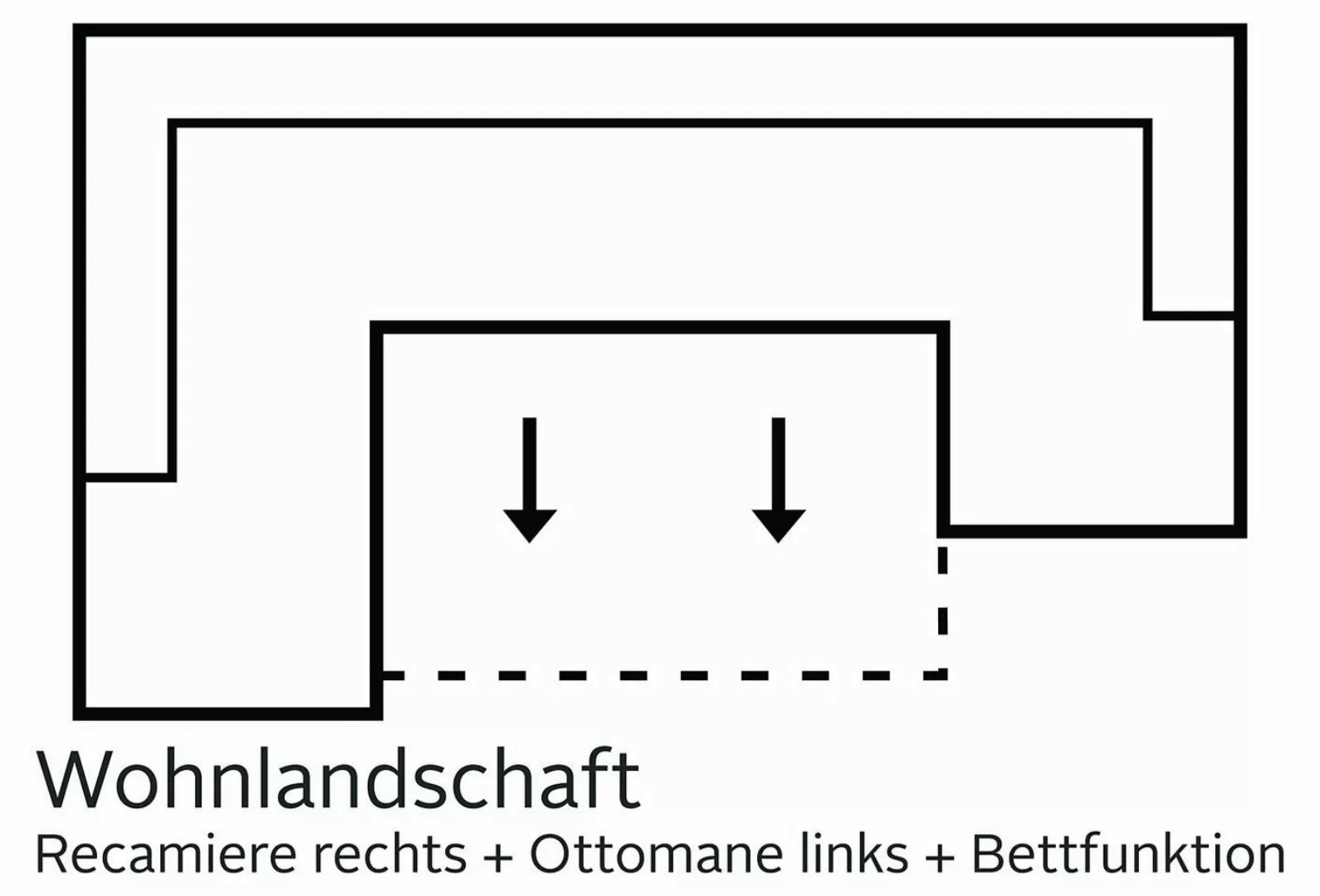 INOSIGN Wohnlandschaft Bono U-Form, wahlweise mit Bettfunktion günstig online kaufen