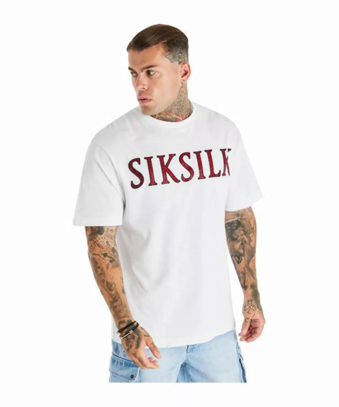 Siksilk T-Shirt Rhinestone Straight Hem T-Shirt default günstig online kaufen