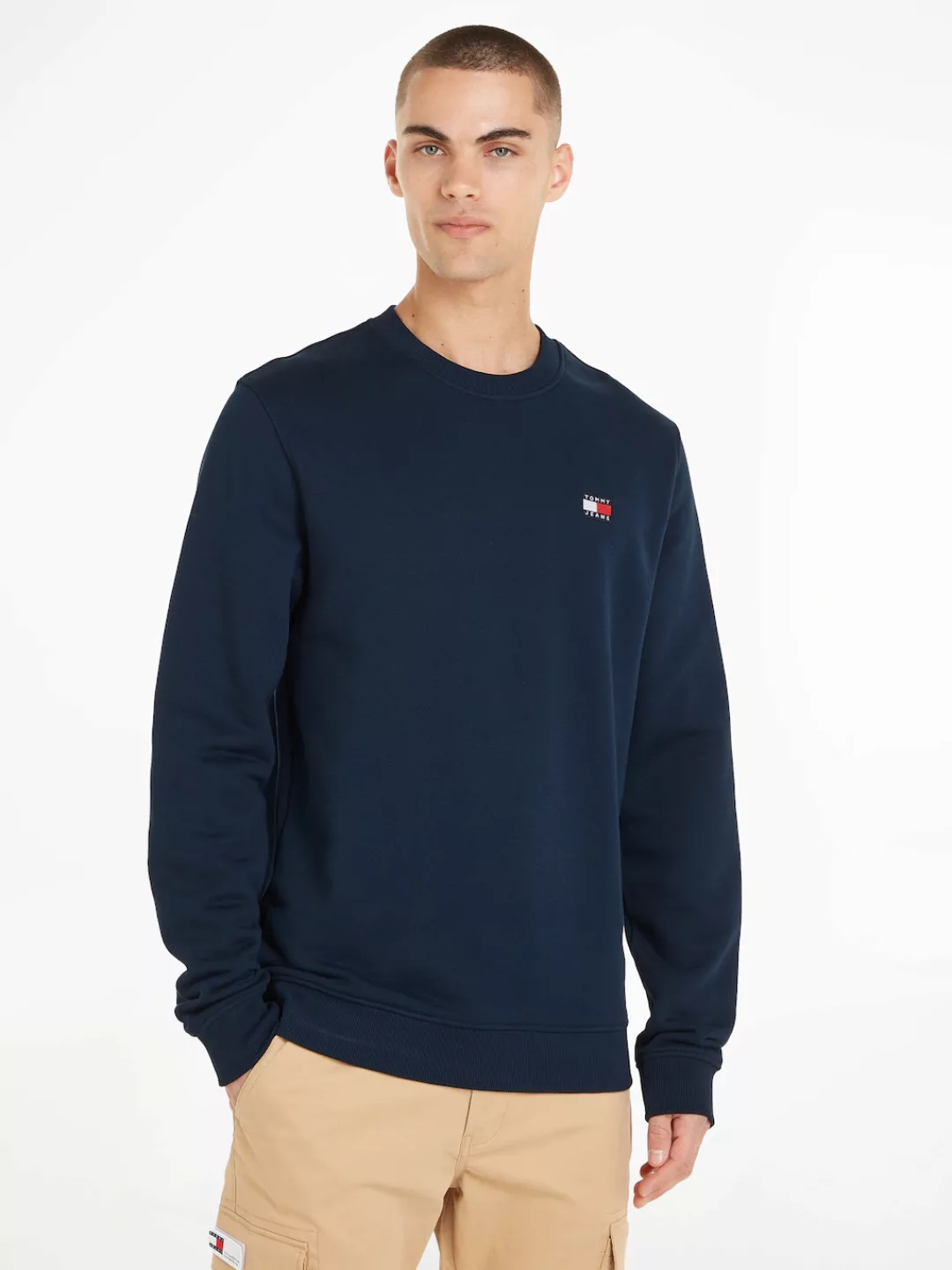 Tommy Jeans Sweatshirt TJM REG BADGE CREW EXT mit Rundhalsausschnitt günstig online kaufen