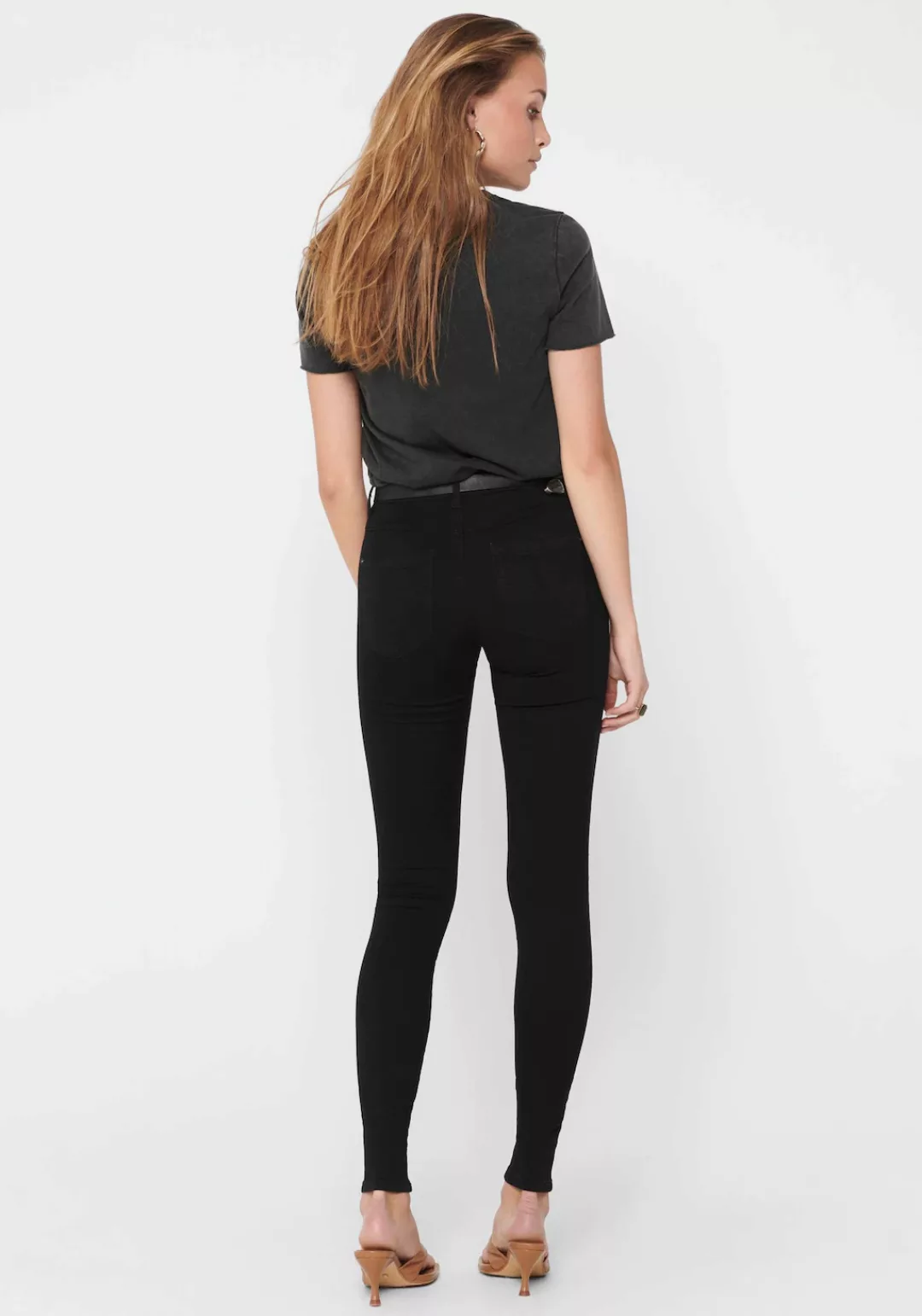 Only Damen Jeans Royal - Skinny Fit - Black günstig online kaufen
