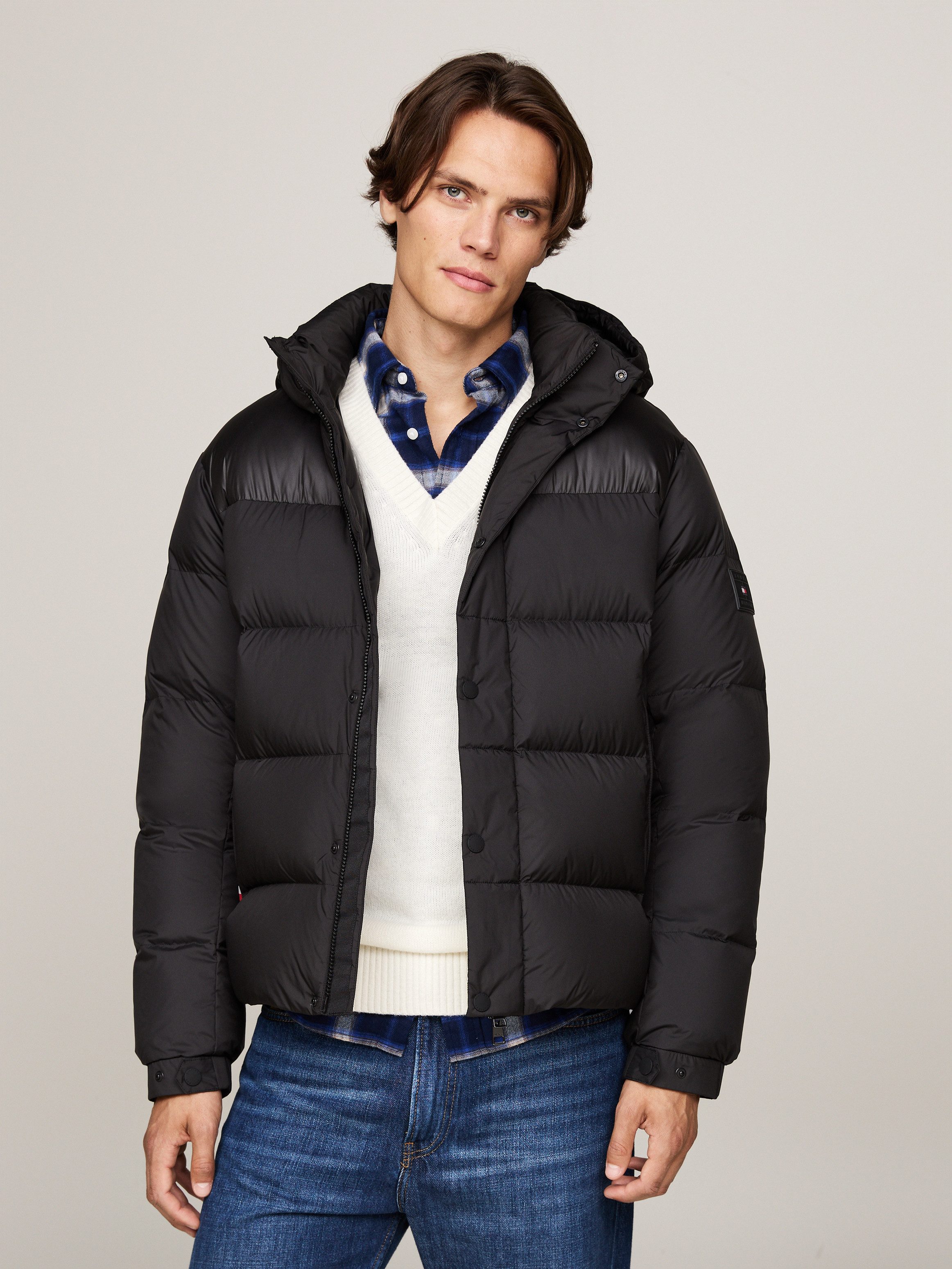 Tommy Hilfiger Steppjacke MIX DOWN HOODED günstig online kaufen