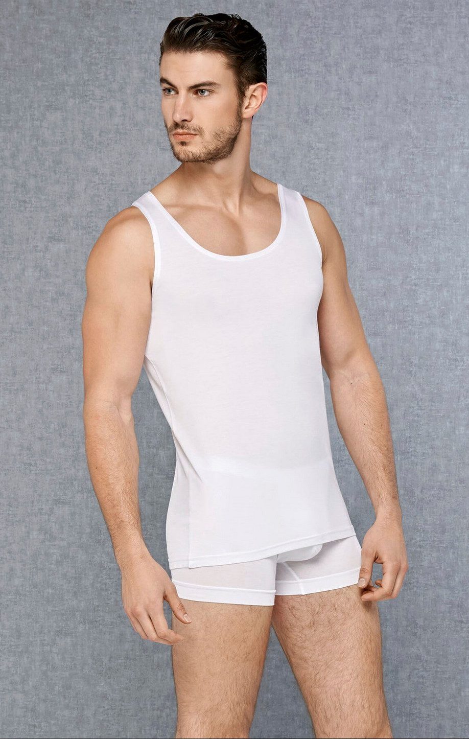 DOREANSE Unterhemd Herren Premium Basic Tanktop günstig online kaufen