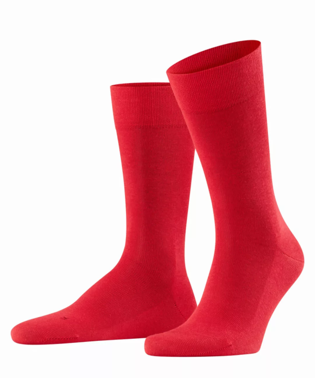 FALKE Sensitive London Herren Socken, 43-46, Rot, Uni, Baumwolle, 14616-822 günstig online kaufen