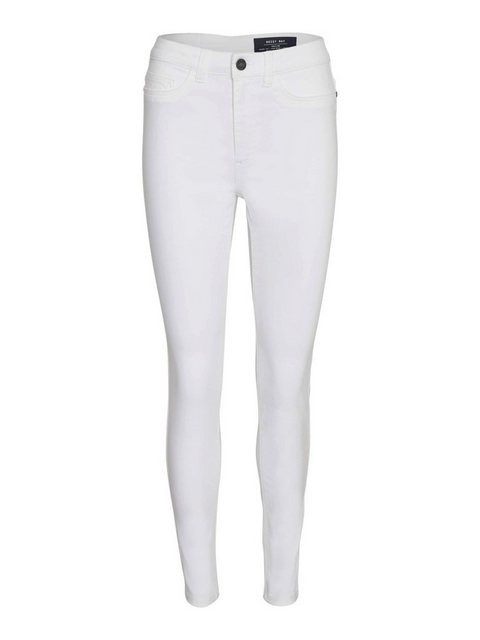 Noisy May – Calie – Jeans mit engem Schnitt in Weiß günstig online kaufen