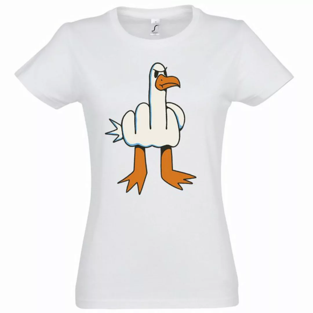 Youth Designz Print-Shirt Möwe Finger Damen T-Shirt mit modischem Frontprin günstig online kaufen