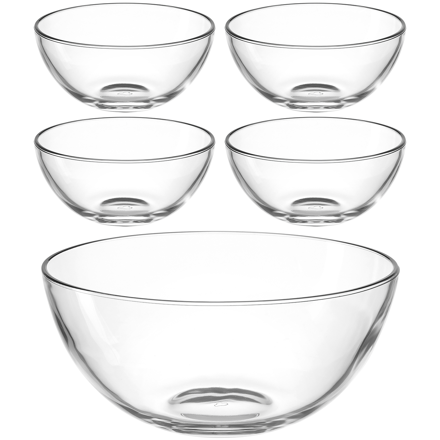 LEONARDO Schale »Schalen-Set CUCINA, 5er Set, 4x Ø 10 cm & 1x Ø 21,5 cm«, 5 günstig online kaufen