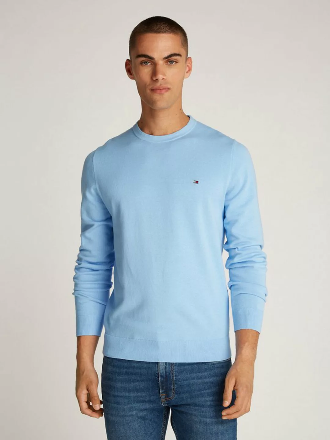 Tommy Hilfiger Rundhalspullover DE COTTON CREW NECK günstig online kaufen