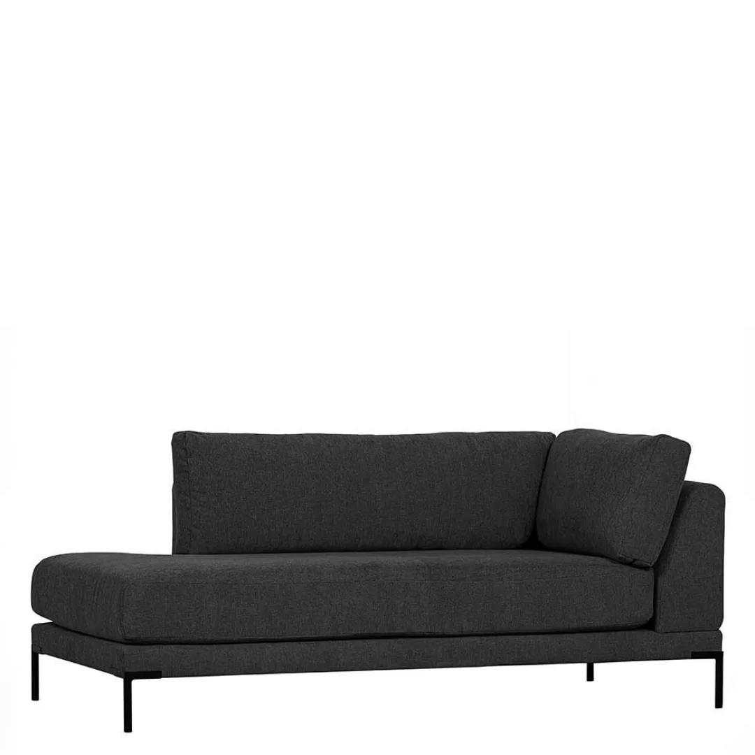 U Sofa Dunkelgrau 400 cm mit Armlehnen fünf Sitzplätzen (fünfteilig) günstig online kaufen