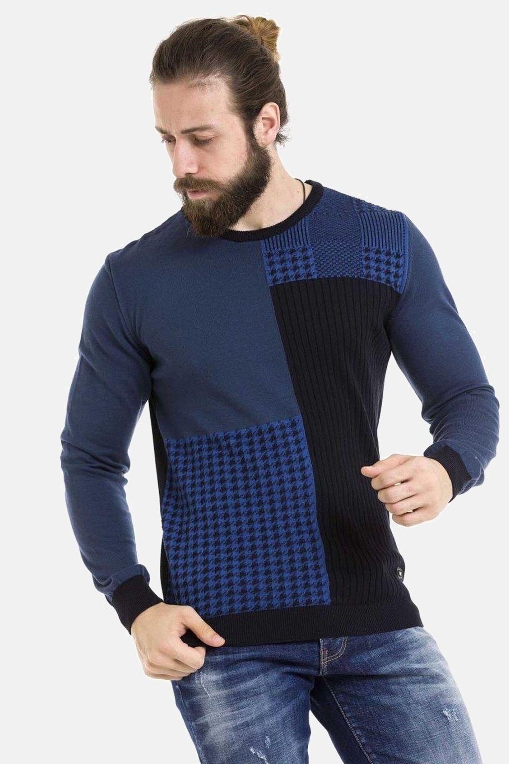 Cipo & Baxx Rundhalspullover "Pullover", (1 tlg.), im modernen Look, CP263 günstig online kaufen