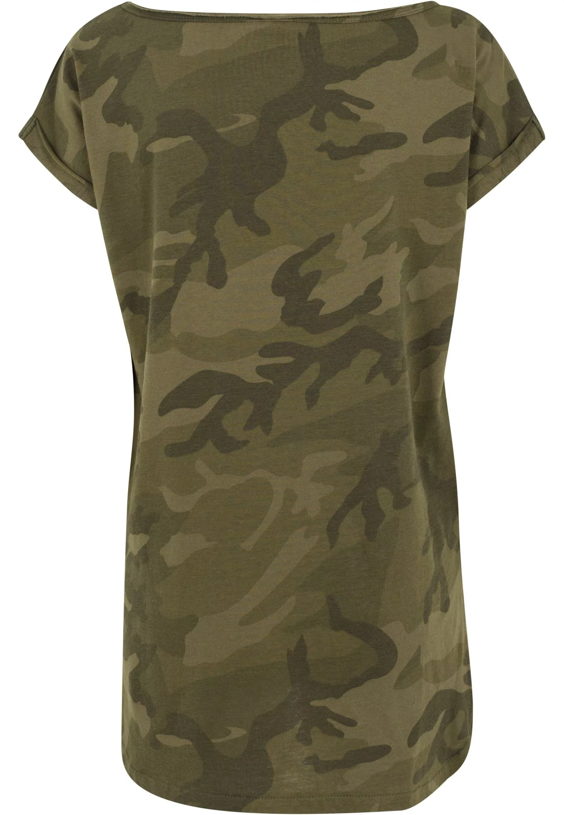 URBAN CLASSICS T-Shirt "Urban Classics Damen Ladies Camo Back Shaped Tee", günstig online kaufen