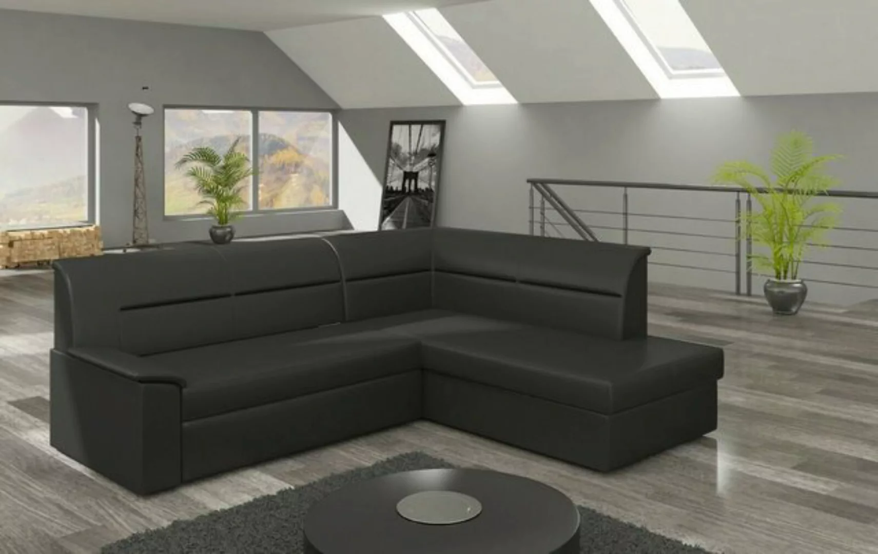 JVmoebel Ecksofa Design Sofa Ecksofa Schlafsofa Bettfunktion Couch Polster günstig online kaufen