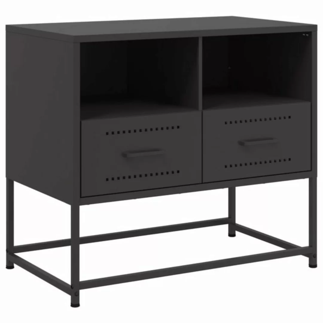 vidaXL Schrankmodule TV-Schrank Schwarz 68x39x60,5 cm Stahl günstig online kaufen