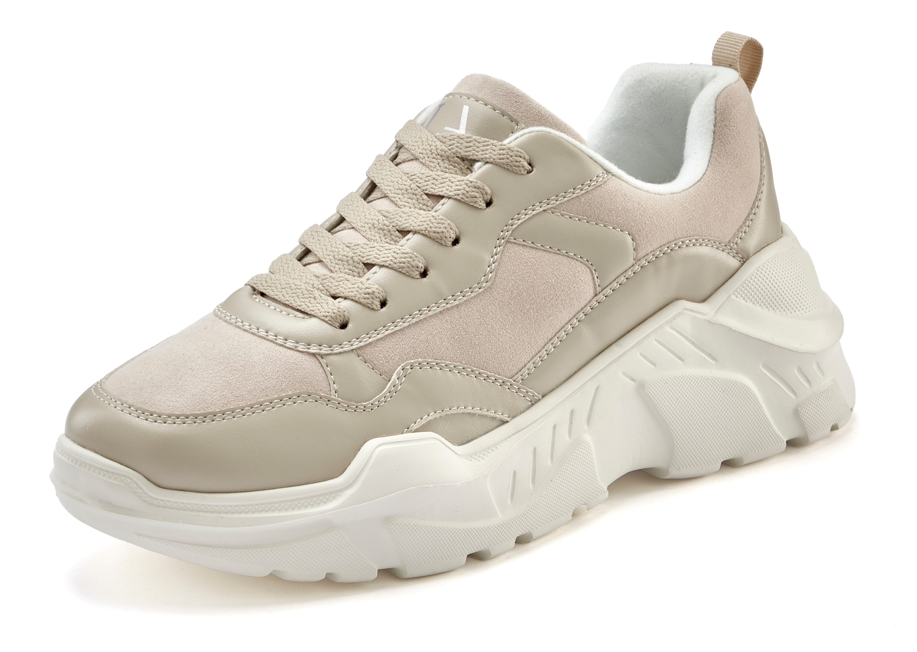 LASCANA Sneaker, Halbschuh, Sportschuh, leichte Chunky Sohle, weiche Innens günstig online kaufen