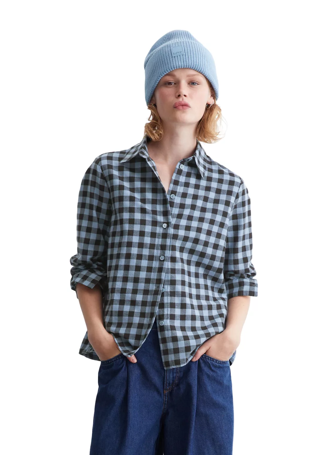 Marc OPolo DENIM Langarmbluse "in softer Flanell-Qualität" günstig online kaufen