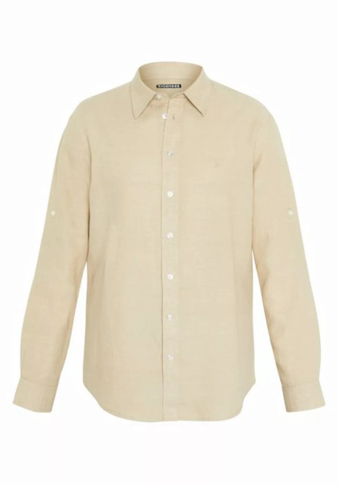Chiemsee Langarmhemd Hemd mit Textur und Ärmeln zum Hochkrempeln 1 günstig online kaufen